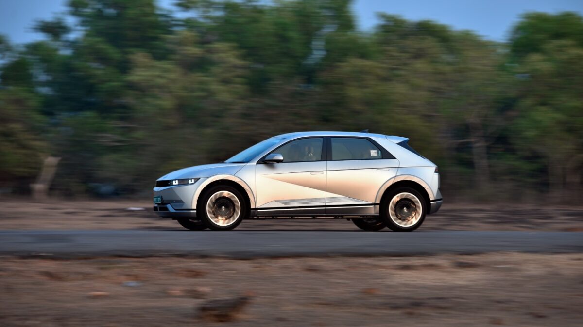 Hyundai Ioniq 5 Side Profile Action Shot